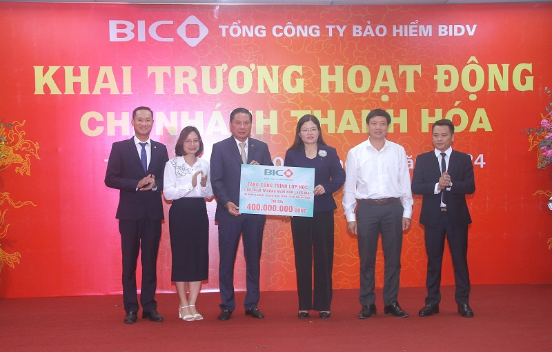 Tổng Công ty Bảo hiểm BIDV khai trương hoạt động chi nhánh BIC Thanh Hóa
