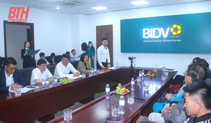 BIDV Trung Sơn Thanh Hóa tổ chức quay số trúng thưởng đợt 1 chương trình khuyến mãi “Đón tên mới - Nhận lộc lớn”