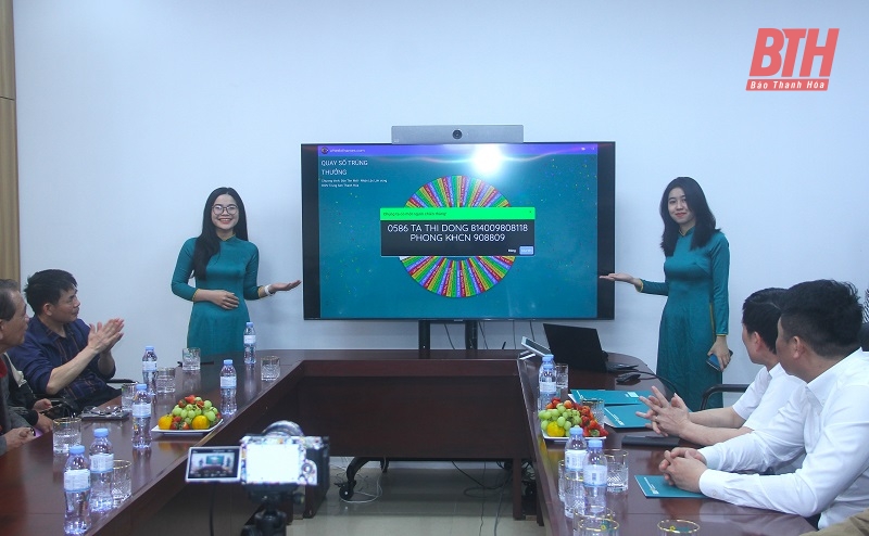 BIDV Trung Sơn Thanh Hóa tổ chức quay số trúng thưởng đợt 1 chương trình khuyến mãi “Đón tên mới - Nhận lộc lớn”