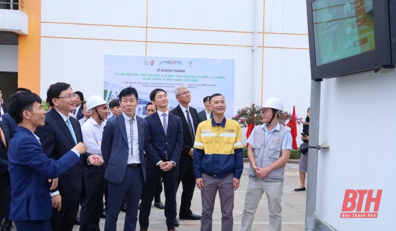 Khánh thành dự án điện mặt trời mái nhà - hướng tới tương lai xanh