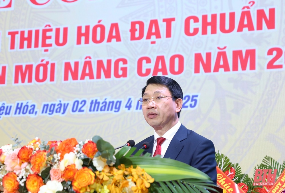 Huyện Thiệu Hóa công bố đạt chuẩn nông thôn mới nâng cao