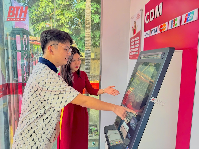 Khai trương máy gửi rút tiền tự động - Autobank tại huyện Thọ Xuân