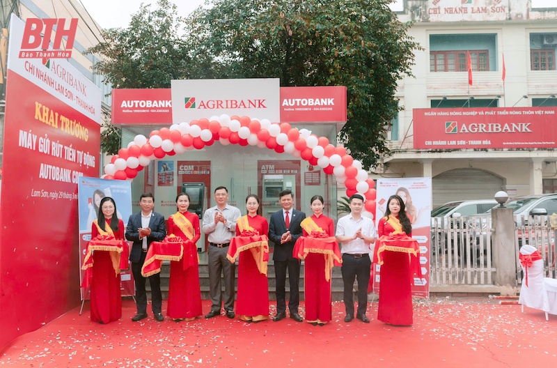 Khai trương máy gửi rút tiền tự động - Autobank tại huyện Thọ Xuân
