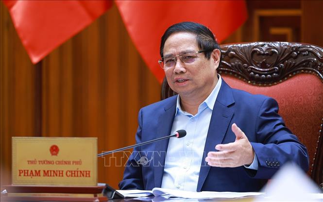 Thủ tướng Phạm Minh Chính chủ trì cuộc họp về việc Hoa Kỳ áp thuế đối ứng lên hàng Việt Nam